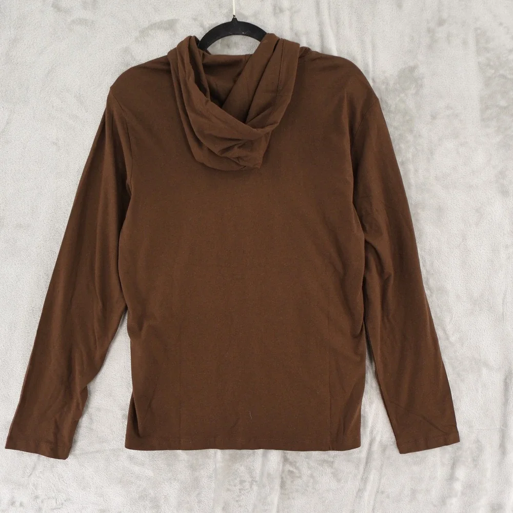 Polo Ralph Lauren Hooded Pullover Mens S Brown Classic Lightweight Knit $228 NWT